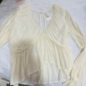 Free People romantic shirt